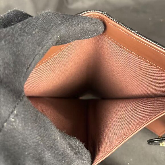 Chanel Classic Quilted Caviar Leather Passport Holder — Black with Gold CC - Picture 11 of 15